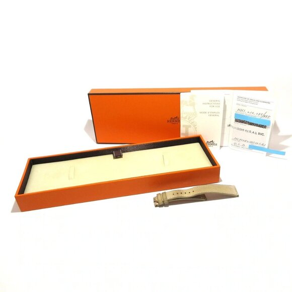 Auth HERMES H Watch HH1.210 2****** Light Pink Women's Wrist Watch - Picture 12 of 12